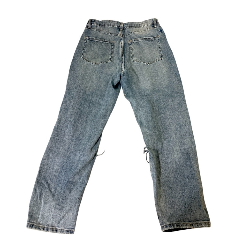 Wild Fable High Rise Blue Jeans Distressed - Picture 2 of 3
